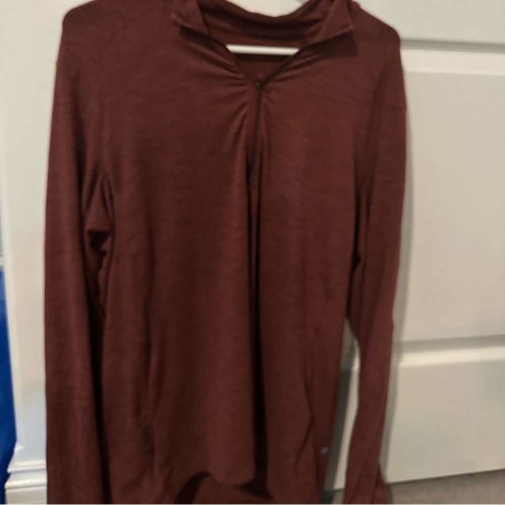 men’s lululemon quarter zip sweatshirt with no hood